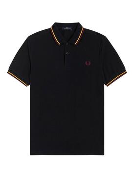 Polo Fred Perry Manche Courte Noire Pour Homme