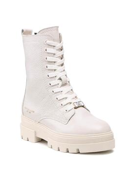 Bottes Tommy Hilfiger Lace Up Beige pour Femme