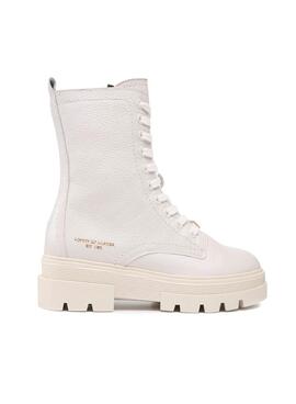 Bottes Tommy Hilfiger Lace Up Beige pour Femme