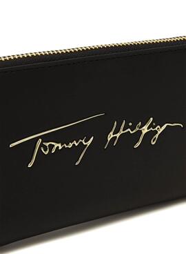 Portefeuille Tommy Hilfiger Emblématique Noire pour Femme