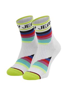 Chaussettes Tommy Jeans Multicolore Unisexe Bas