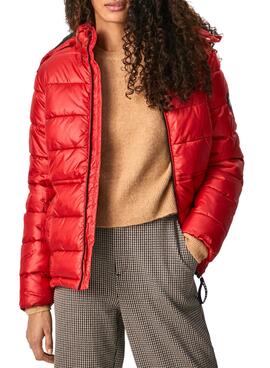 Parka Pepe Jeans Camille Rouge Pour Femme