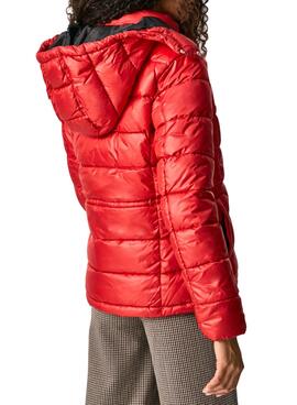 Parka Pepe Jeans Camille Rouge Pour Femme
