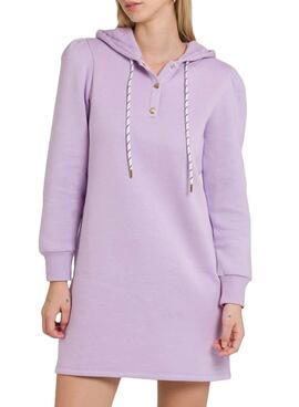 Robe Naf Naf Sweat Lilas Pour Femme