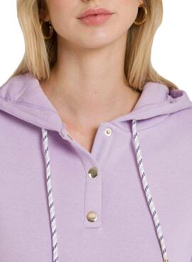 Robe Naf Naf Sweat Lilas Pour Femme