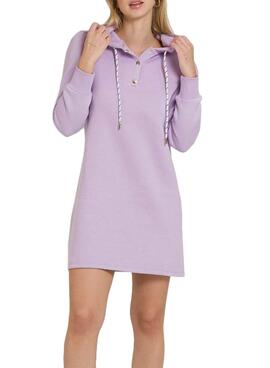 Robe Naf Naf Sweat Lilas Pour Femme