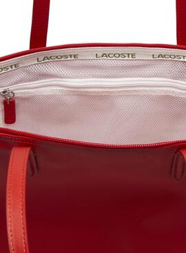 Lacoste L Sac Shopping Rouge Femme