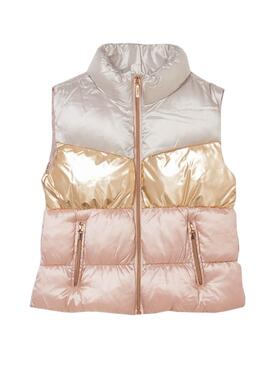 Gilet Mayoral Rembourré Or Rose pour Fille