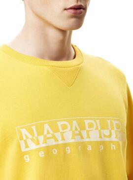 Sweat Napapijri Bevora Jaune Hommes