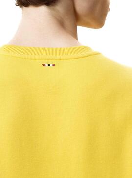 Sweat Napapijri Bevora Jaune Hommes