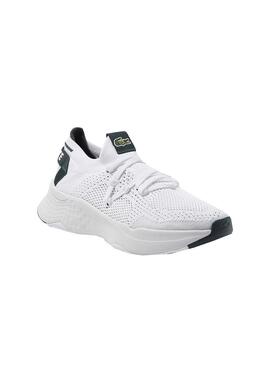 Baskets Lacoste Court Drive Tricot Blanc Femme