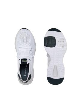 Baskets Lacoste Court Drive Tricot Blanc Femme