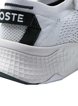 Baskets Lacoste Court Drive Tricot Blanc Femme