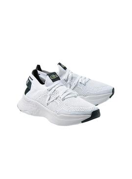 Baskets Lacoste Court Drive Tricot Blanc Femme