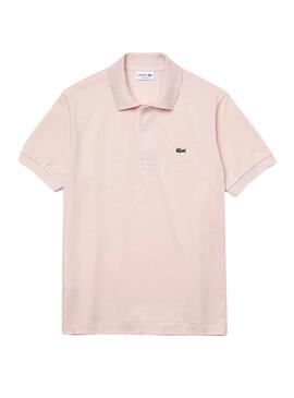 Polo Lacoste Piqué Rosa pour Homme