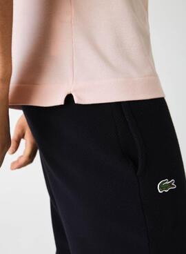 Polo Lacoste Piqué Rosa pour Homme
