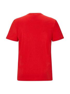 T-Shirt Lacoste Basica Rouge pour Homme