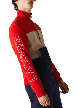 Survêtement Lacoste Couleur Block Bleu Marine pour Homme