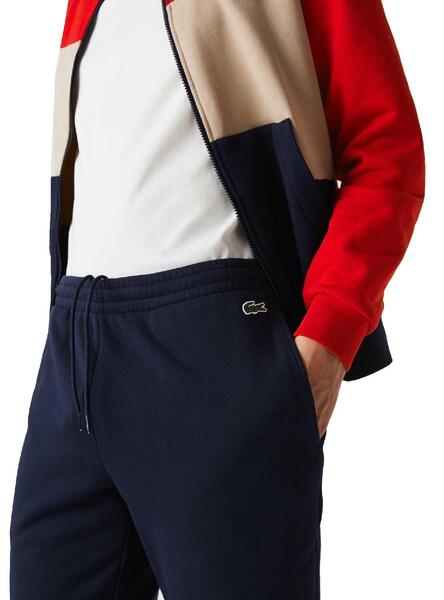 Surv tement Lacoste Couleur Block Bleu Marine pour Homme