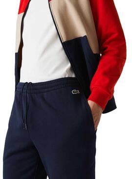 Survêtement Lacoste Couleur Block Bleu Marine pour Homme