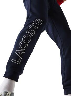 Survêtement Lacoste Couleur Block Bleu Marine pour Homme