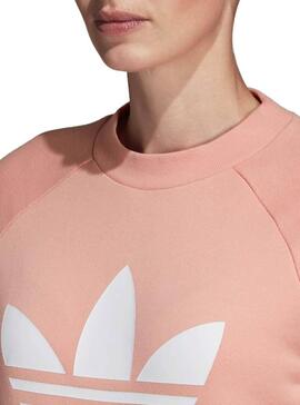 Sweat Adidas TRF Crew Rosa Femme