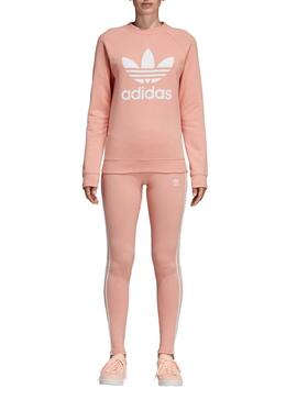 Sweat Adidas TRF Crew Rosa Femme