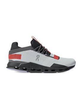 Baskets On Running Cloudnova Gris Bleu Marine Homme