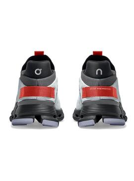 Baskets On Running Cloudnova Gris Bleu Marine Homme