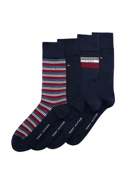 Pack Chaussettes Coffret Tommy Hilfiger Bleu Marine