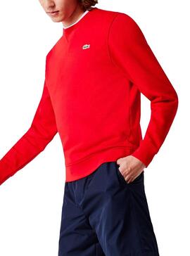 Sweat Lacoste Sport Rouge pour Homme