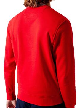 Sweat Lacoste Sport Rouge pour Homme