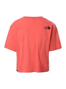 T-Shirt The North Face Cropped Rosa Fine Femme