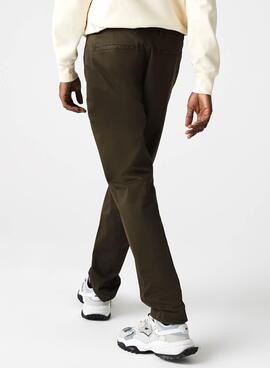 Pantalon Lacoste Chino Slim Vert pour Homme