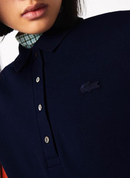 Polo lacoste bleu top marine femme