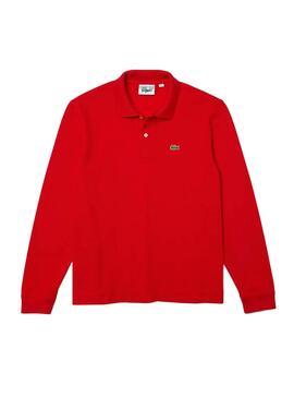 Polo Lacoste Classic Fit Long Rouge pour Homme