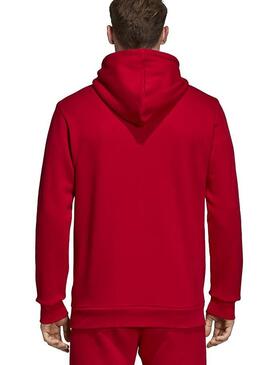 Sweat Adidas Trefoil Hoodie Rouge pour Homme