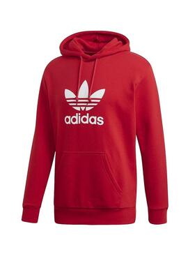 Sweat Adidas Trefoil Hoodie Rouge pour Homme