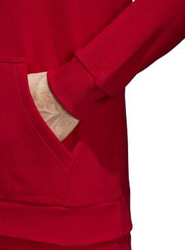 Sweat Adidas Trefoil Hoodie Rouge pour Homme