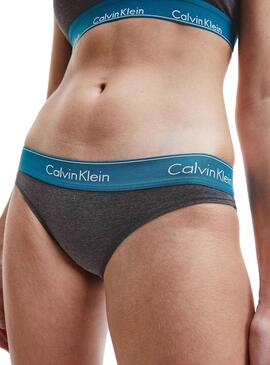 Culotte Calvin Klein Classique Gris pour Femme