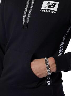 Sweat New Balance Essentials Noire pour Homme