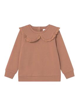 Sweat Name It Orkide Camel pour Fille
