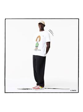 T-Shirt Lacoste Peanuts Blanc Snoopy Homme