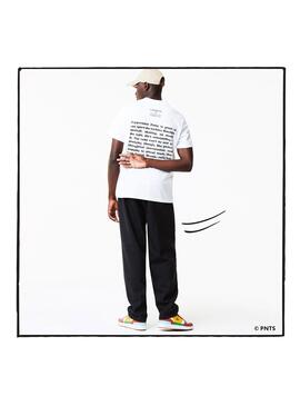 T-Shirt Lacoste Peanuts Blanc Snoopy Homme