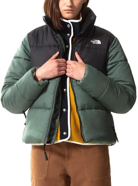 The North Face SAIKURU JACKET Vert / Noir - Vêtements Doudounes