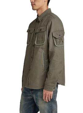 Surchemise Collier de Support G-Star Vert Pour Homme