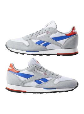Baskets Reebok Classic Leather Gris Homme