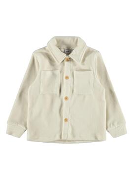 Veste Name It Richa Teddy Beige pour Fille