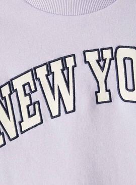 Sweat Name It Foka Lilas New York pour Fille