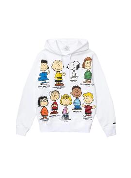 Sweat Lacoste Peanuts Blanc Femme y Homme